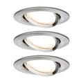 LED innbyggingsspot 3-pack svingbar dimbar Ø8,4 cm jern forfra