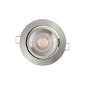 LED innbyggingsspot 3-sett dimbar nikkel Ø9 cm 2700K OSRAM forfra