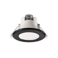 LED innbyggingsspot Acrux Ø9 cm svart CCT dimbar forfra