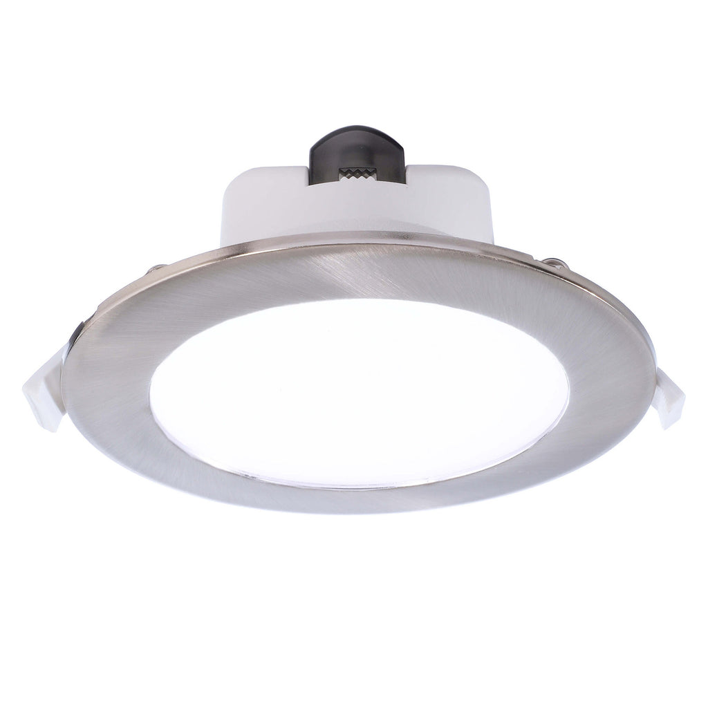 LED innbyggingsspot Acrux Ø15 cm dimbar CCT matt sølv bakside