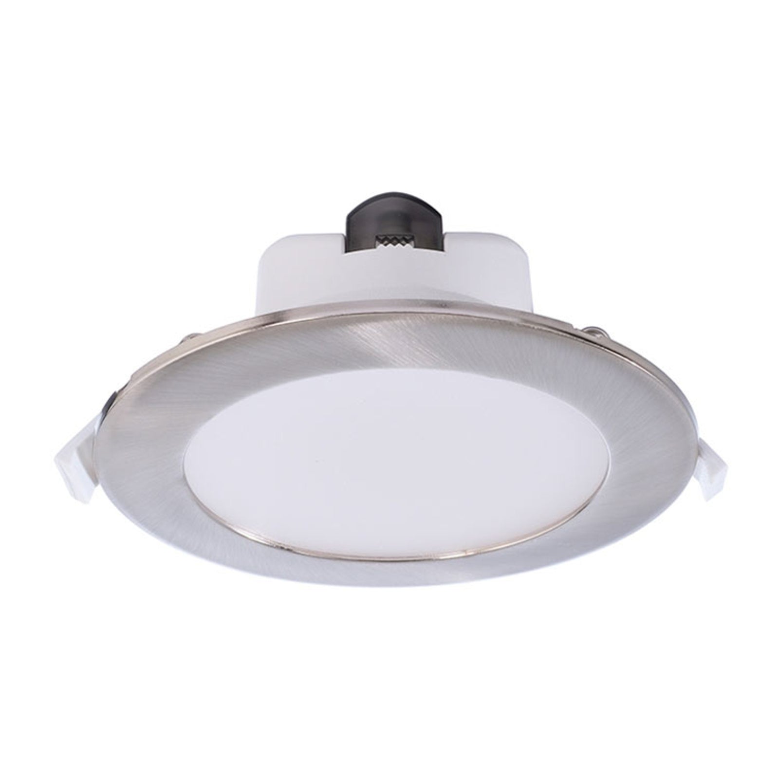 LED innbyggingsspot Acrux Ø15 cm dimbar CCT matt sølv detalj