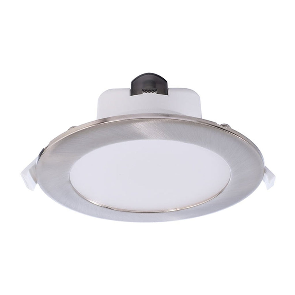 LED innbyggingsspot Acrux Ø15 cm dimbar CCT matt sølv detalj