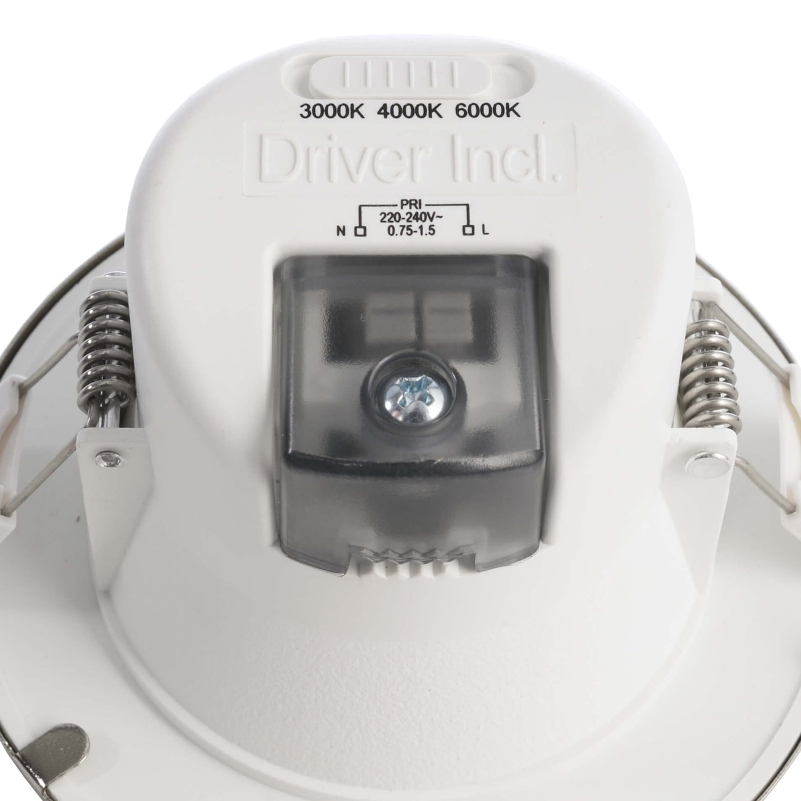 Montert LED innbyggingsspot Acrux Ø9 cm svart CCT dimbar i tak