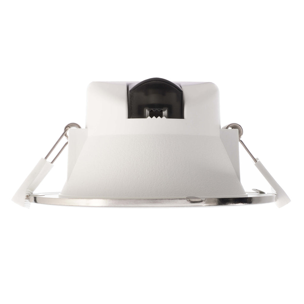LED innbyggingsspot Acrux Ø15 cm dimbar CCT matt sølv nærbilde
