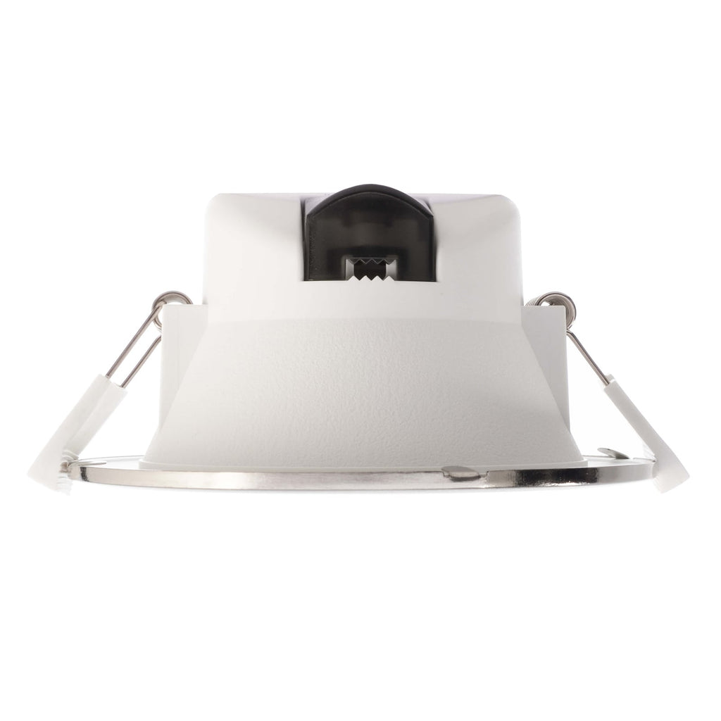 LED innbyggingsspot Acrux Ø15 cm dimbar CCT matt sølv nærbilde