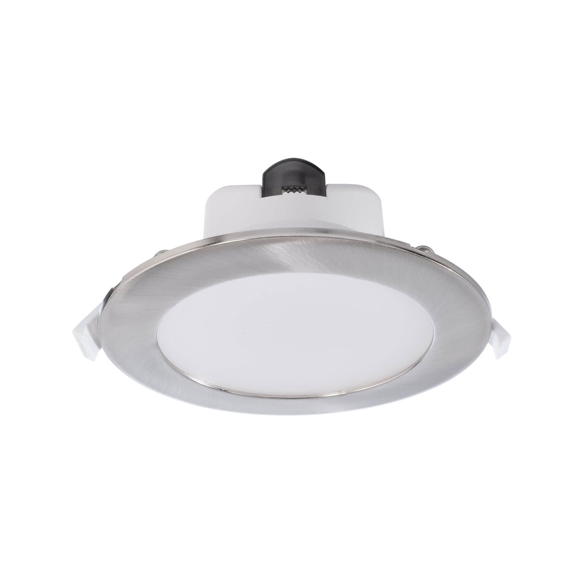 LED innbyggingsspot Acrux dimbar CCT Ø17 cm sølv matt bakside