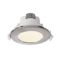 LED innbyggingsspot Acrux dimbar CCT matt sølv Ø10 cm forfra