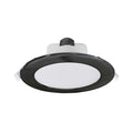 LED innbyggingsspot Acrux dimbar CCT svart Ø17 cm forfra