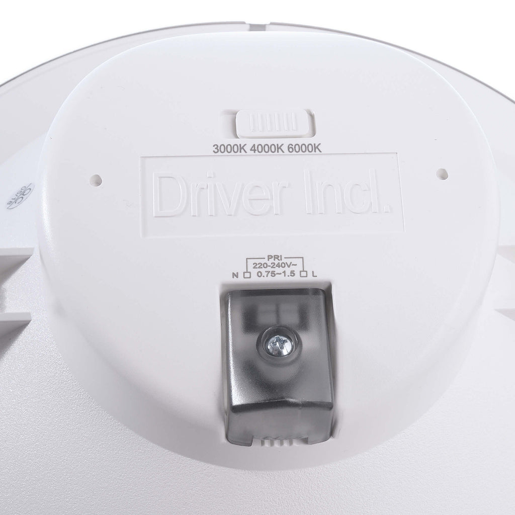Montert LED innbyggingsspot Acrux dimbar CCT svart Ø17 cm i tak