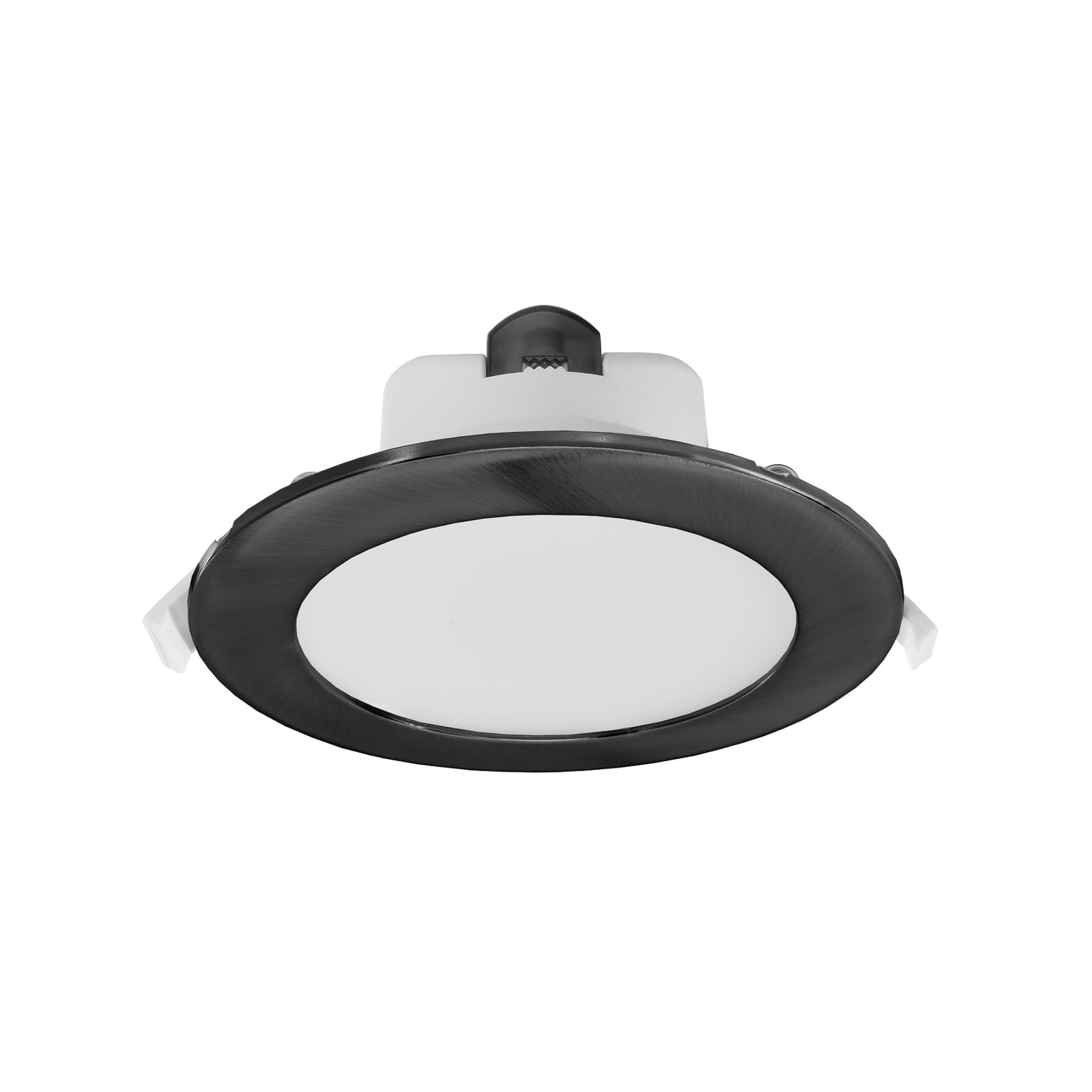 LED innbyggingsspot Acrux svart Ø14,5 cm CCT forfra