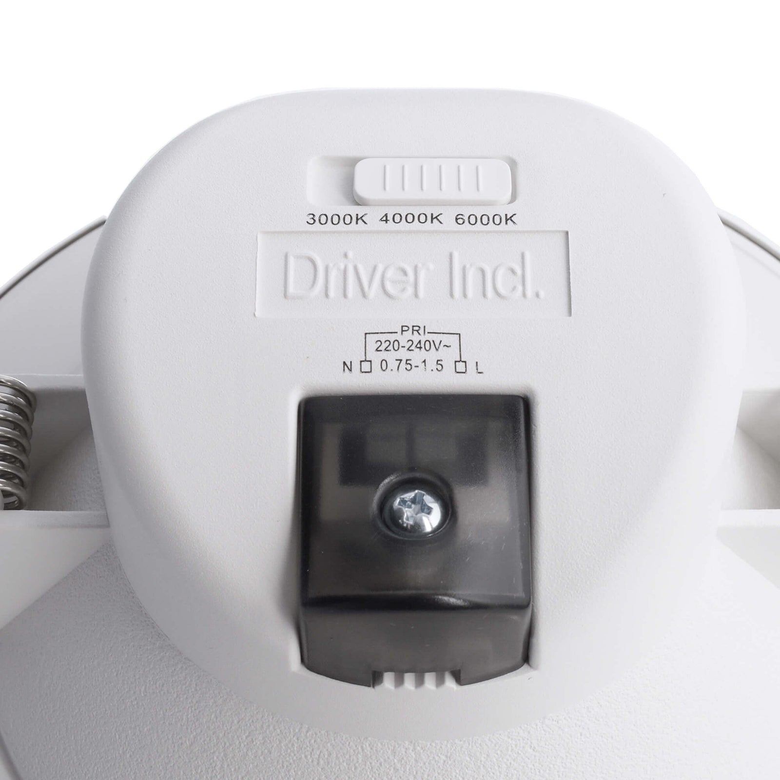 Montert LED innbyggingsspot Acrux svart Ø14,5 cm CCT i tak