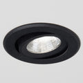 LED innbyggingsspot Agon Round svart forfra