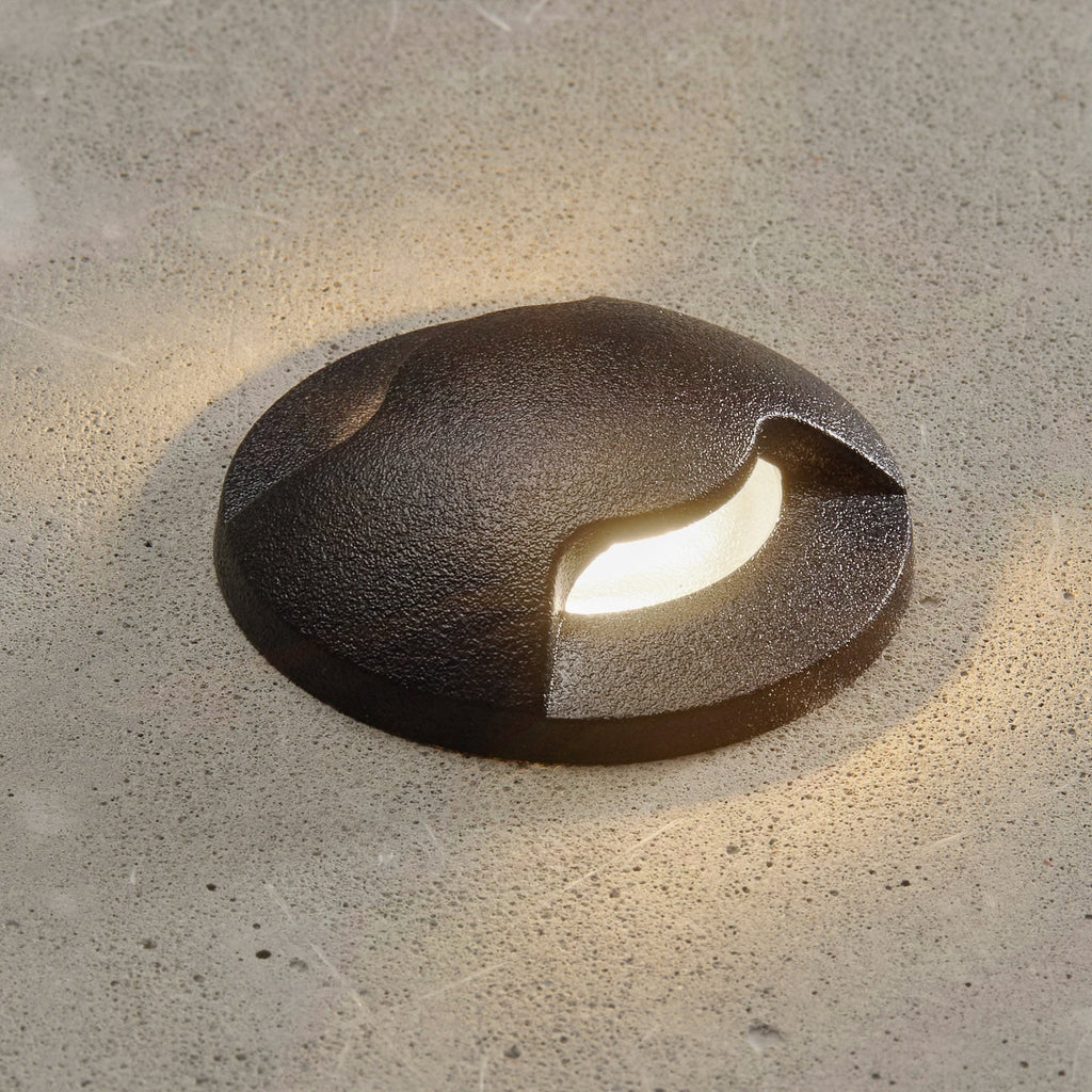 LED innbyggingsspot Aldo 2L svart/klar Ø5 cm IP67 forfra