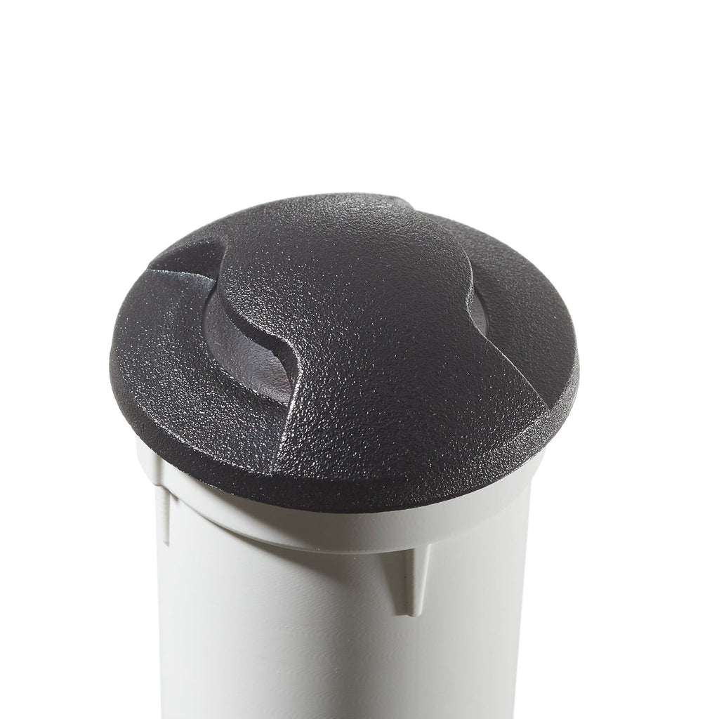 Detalj av LED innbyggingsspot Aldo 2L svart/klar Ø5 cm IP67