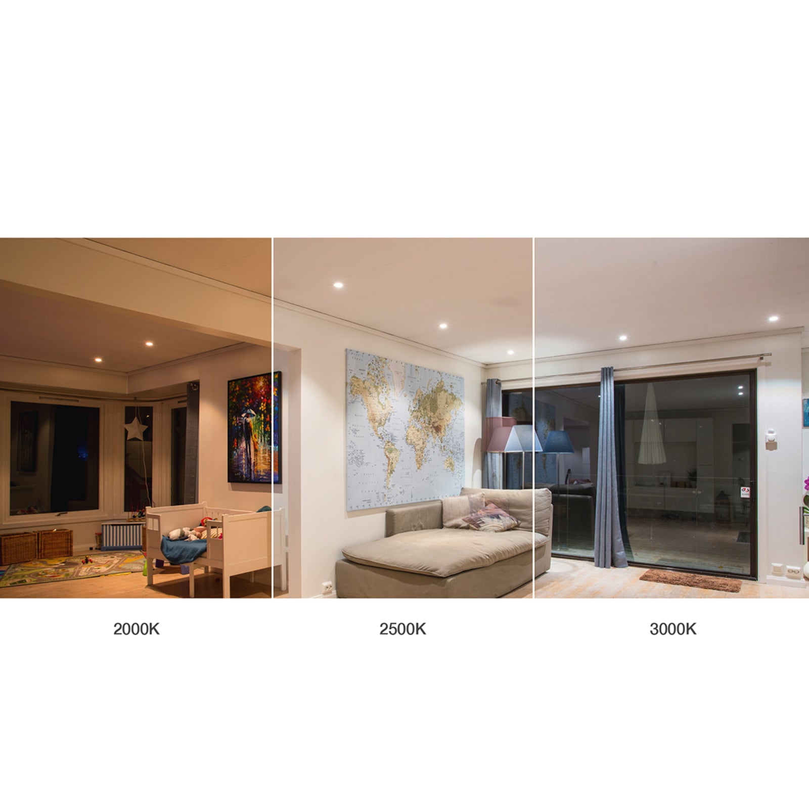 LED innbyggingsspot Allround 360° dimbar aluminium IP44 - bakside