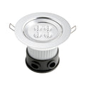 LED innbyggingsspot aluminium Ø12,5 cm 4W IP44 forfra