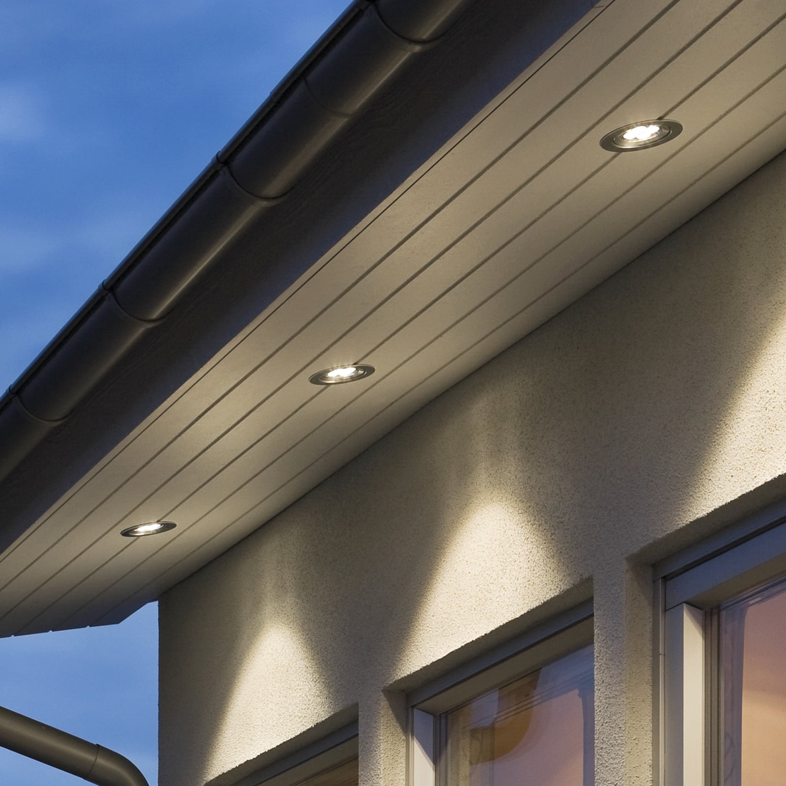 LED innbyggingsspot aluminium Ø12,5 cm 4W IP44 bakside