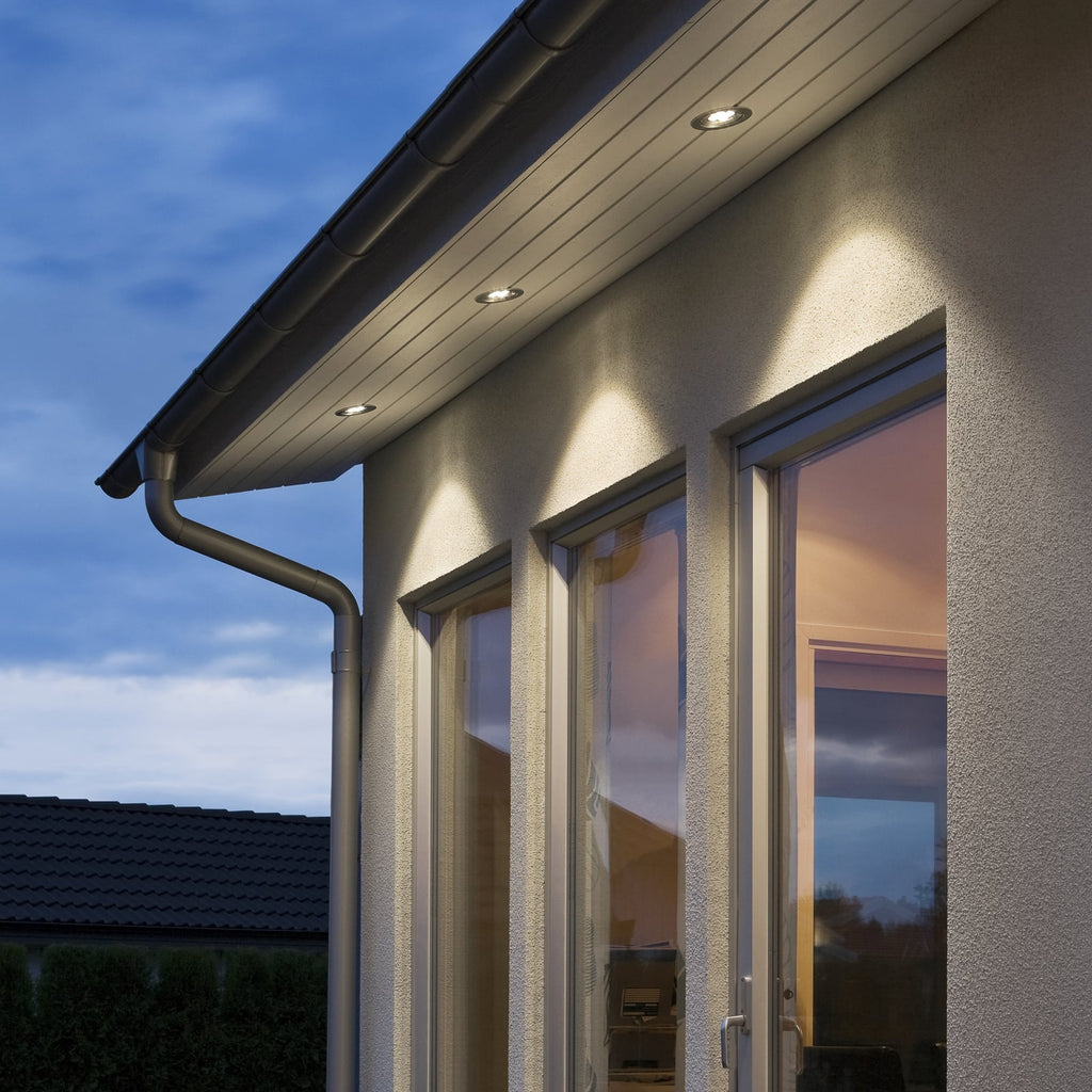 Montert LED innbyggingsspot aluminium Ø12,5 cm 4W IP44