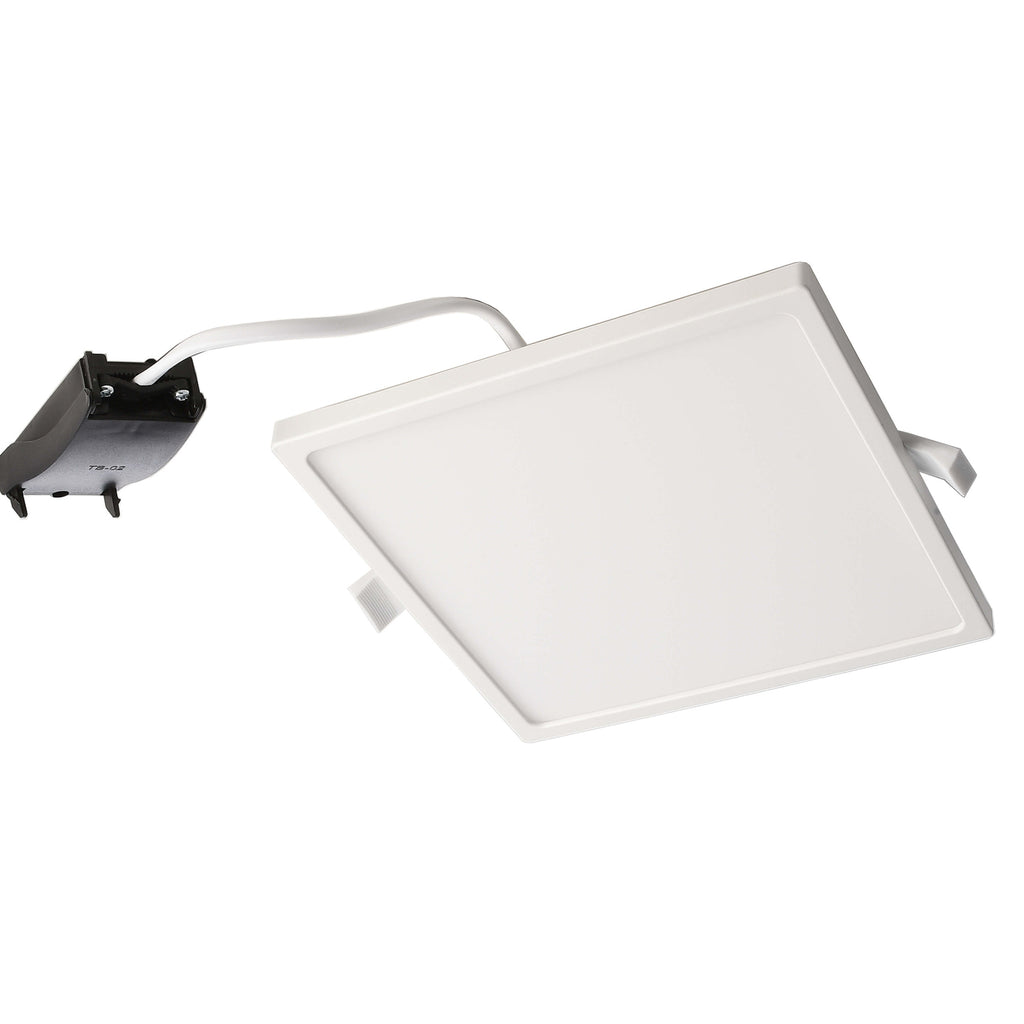 LED innbyggingsspot Alya dimbar hvit 18x18 cm 12W 2700K detalj