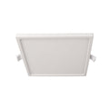 LED innbyggingsspot Alya dimbar hvit 18x18 cm 12W 2700K front