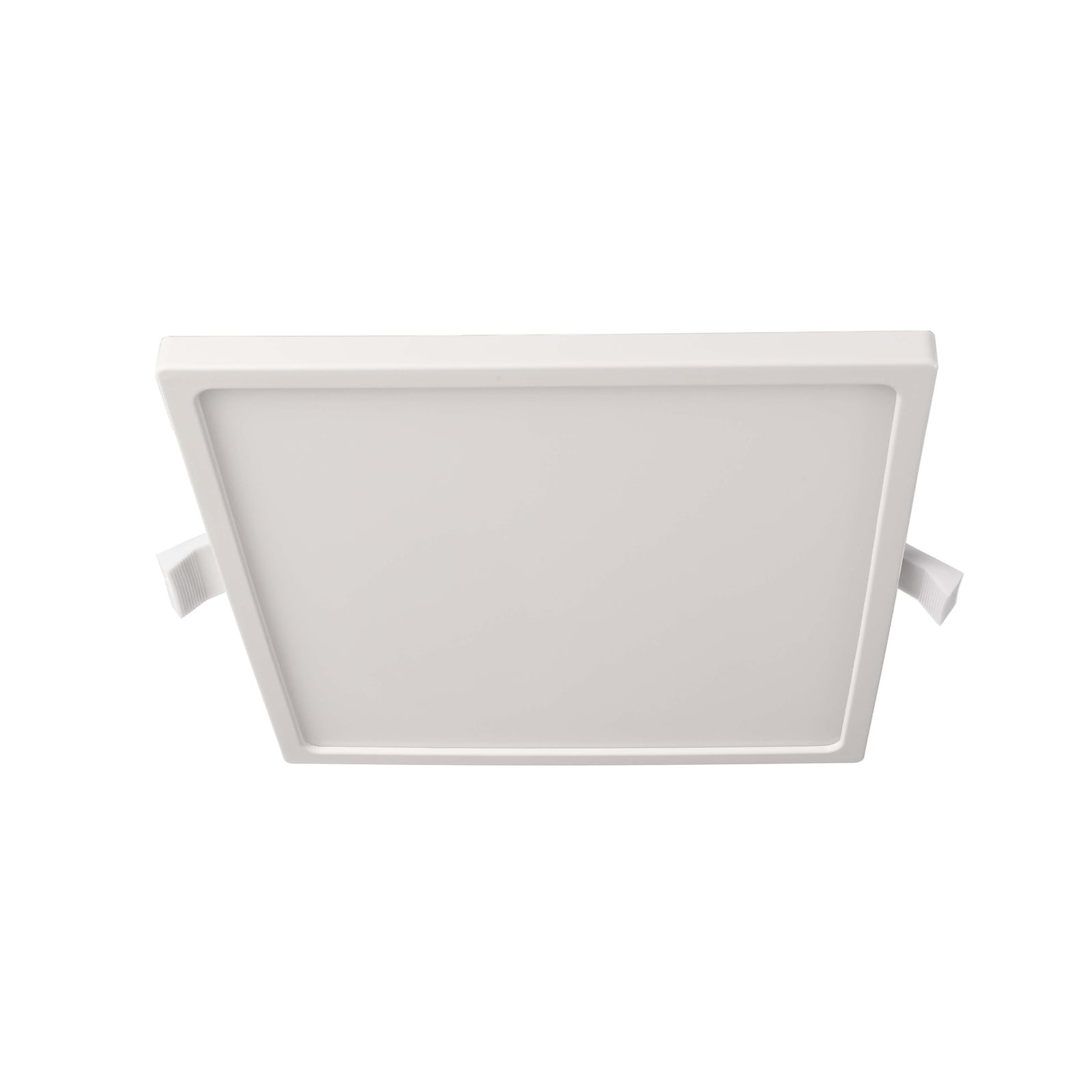 LED innbyggingsspot Alya dimbar hvit 18x18 cm 12W 2700K front