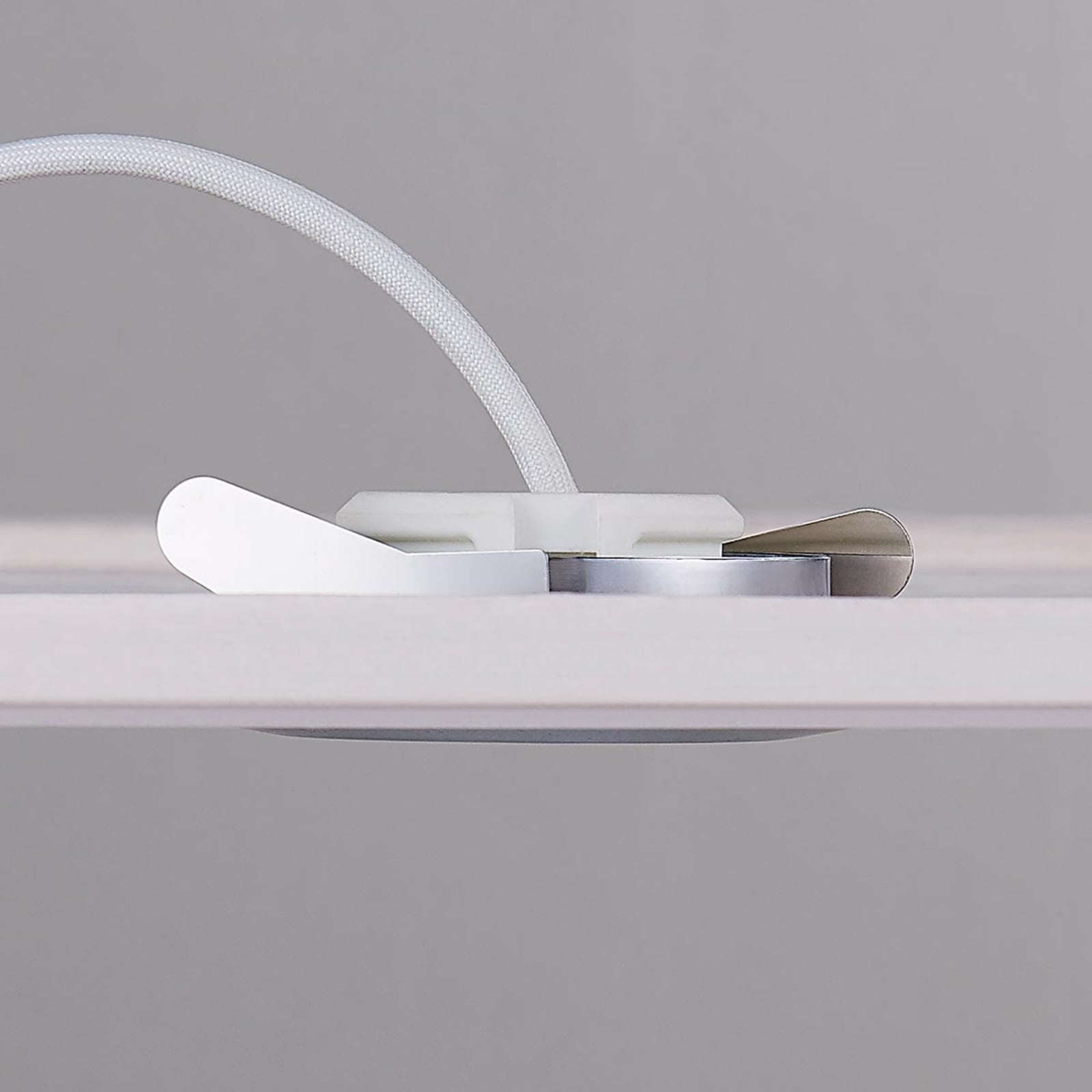 LED innbyggingsspot Andrej rund alu 3-pack svingbar lysutslipp
