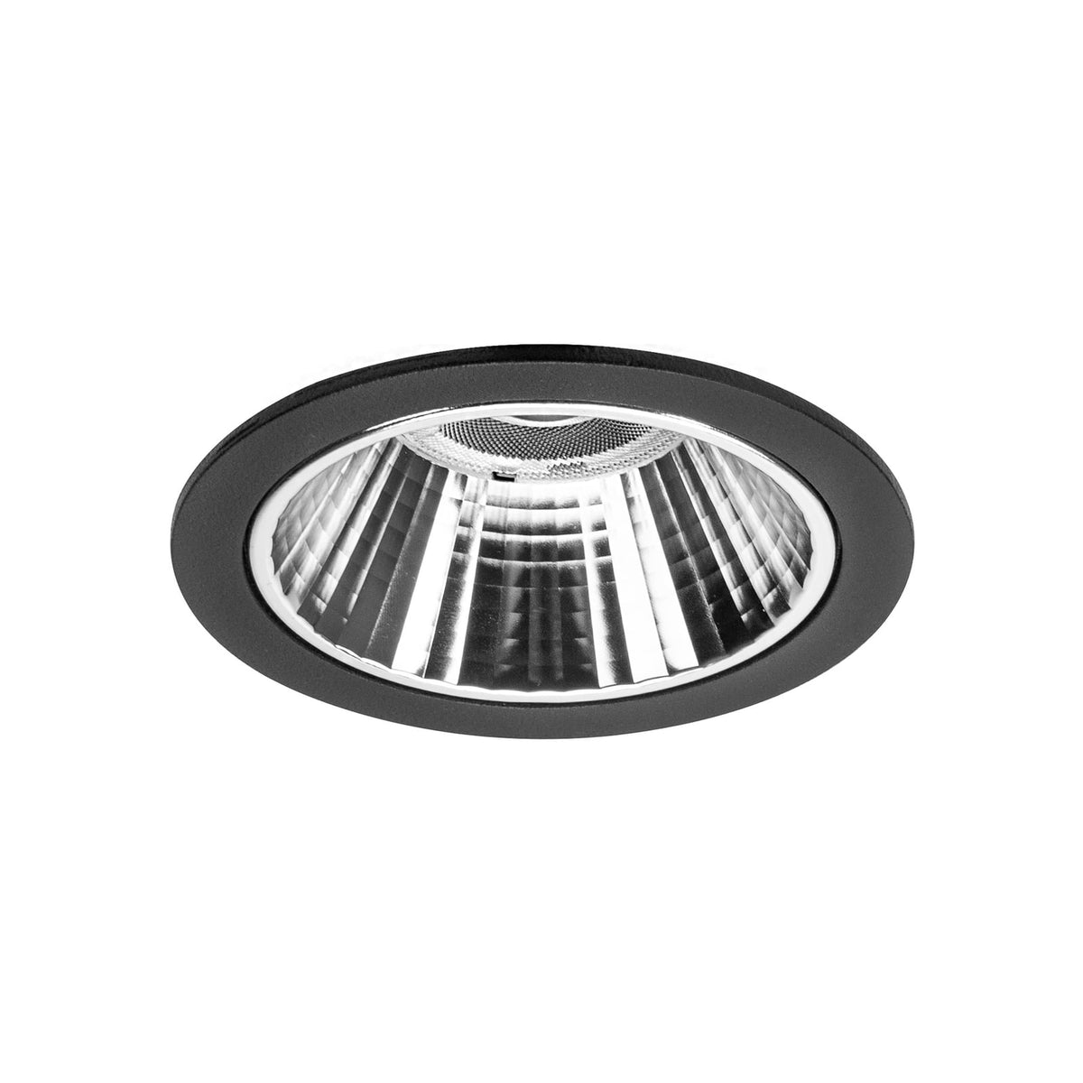LED innbyggingsspot Apollo Mini DALI dimbar svart Ø11,5 cm forfra