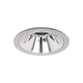 LED innbyggingsspot Apollo Mini rund sølv 3000K Ø11,5 cm forfra