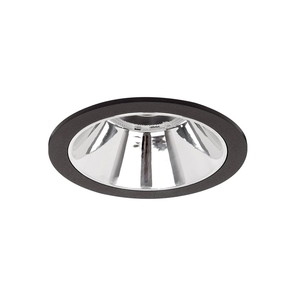 LED innbyggingsspot Apollo Mini rund svart Ø11,5 cm forfra