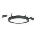 LED innbyggingsspot Aqua Plano svart IP44 GX53 8W forfra