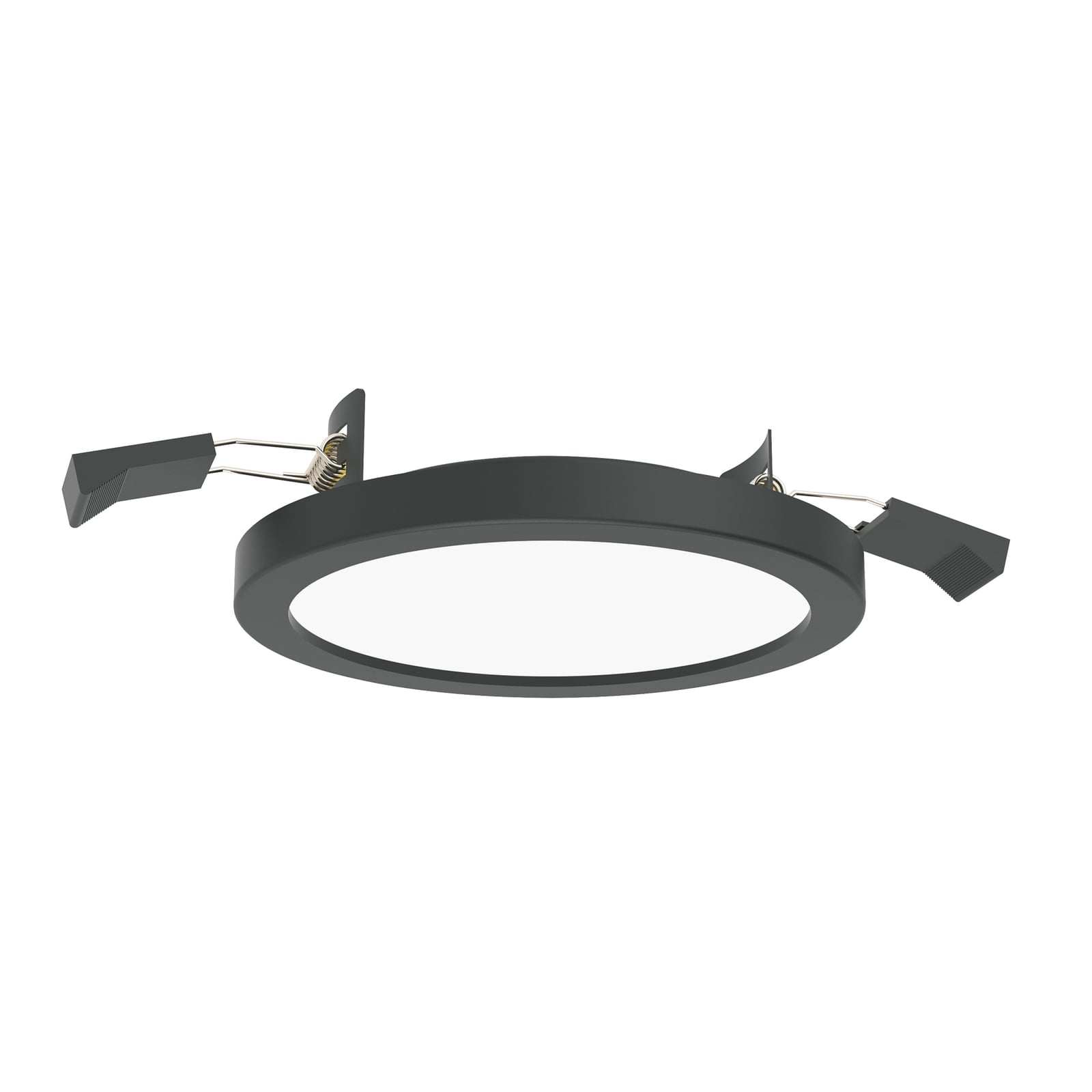 LED innbyggingsspot Aqua Plano svart IP44 GX53 8W forfra