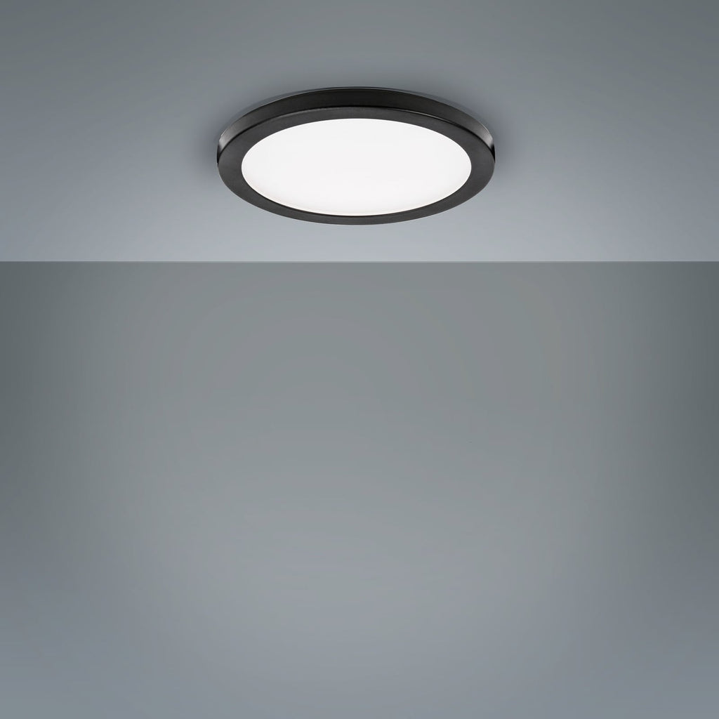 Bakside av LED innbyggingsspot Aqua Plano svart IP44 GX53 8W