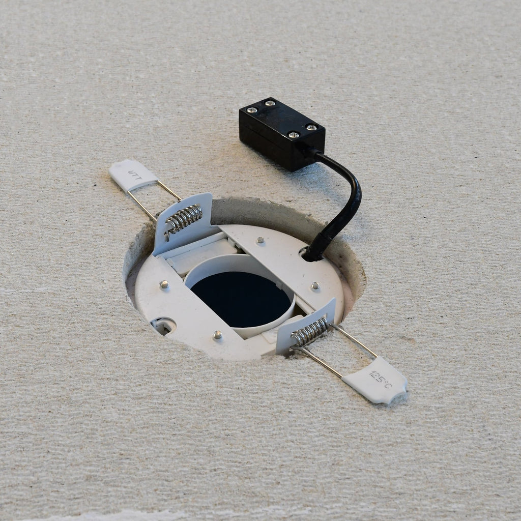 Detalj av LED innbyggingsspot Aqua Plano svart IP44 GX53 8W