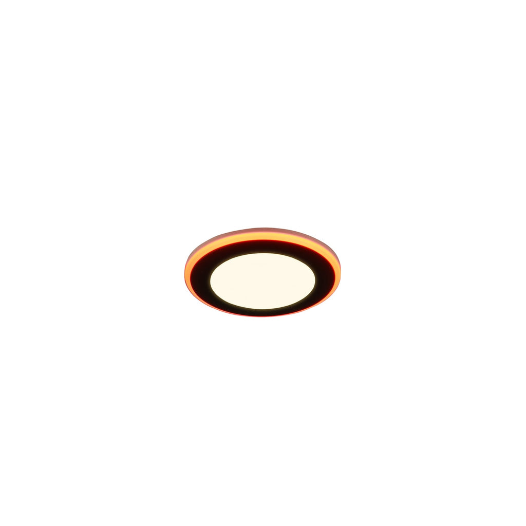 LED innbyggingsspot Argus RGBW dimbar Ø8 cm svart bakside