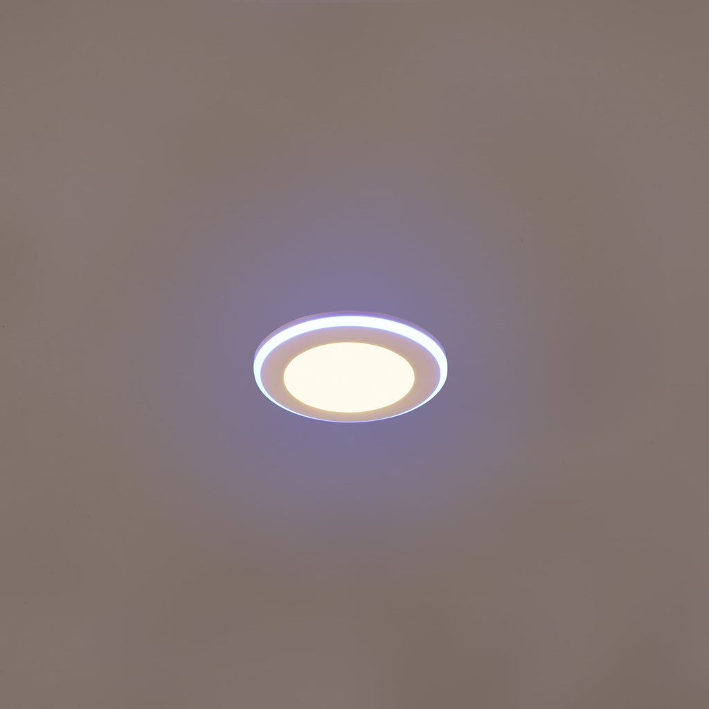 LED innbyggingsspot Argus RGBW dimbar med fjernkontroll forfra