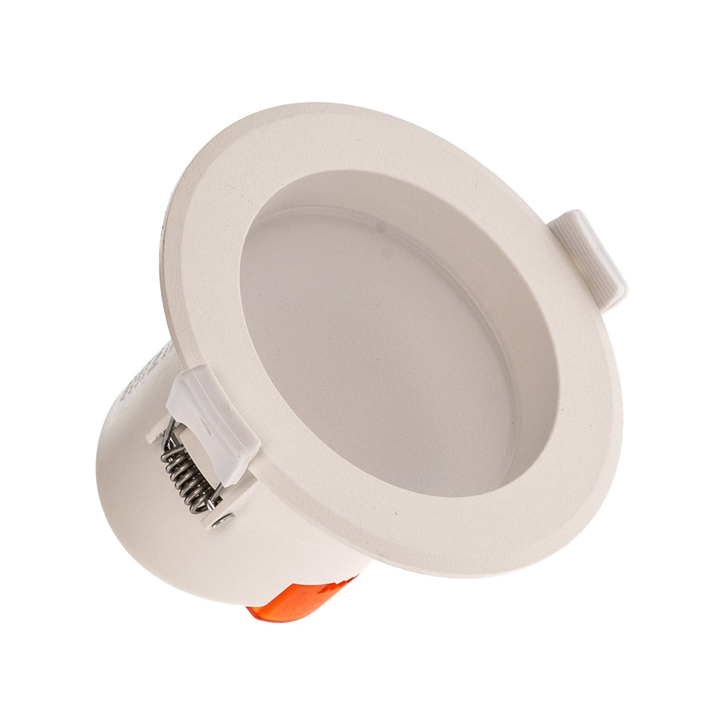 LED innbyggingsspot Arian rund hvit Ø9,2 cm montert i tak