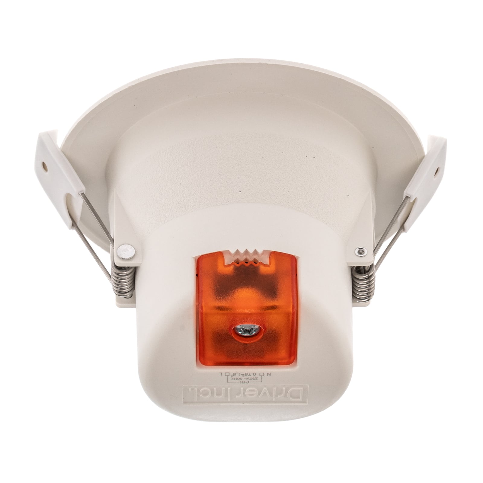 LED innbyggingsspot Arian rund hvit Ø9,2 cm lysdetalj