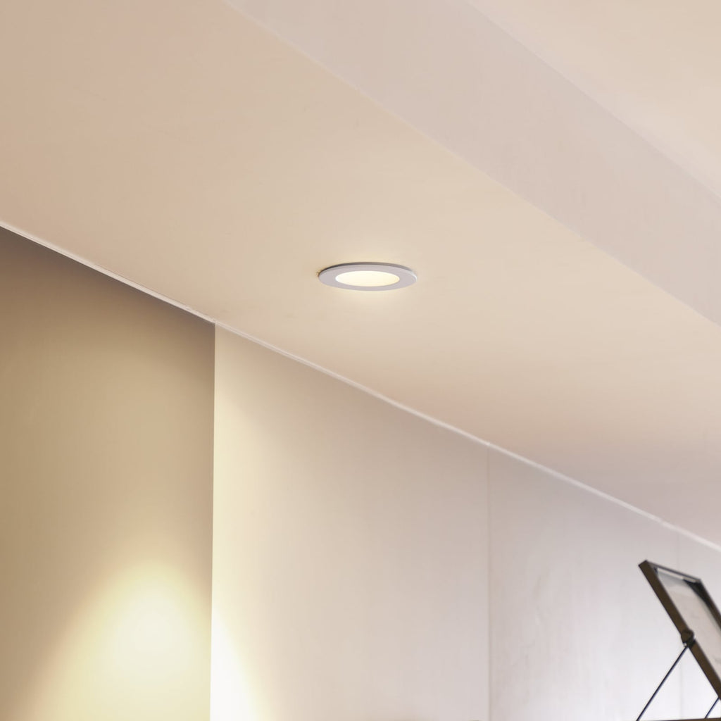 LED innbyggingsspot Aryx dimbar hvit Ø8,2 cm 2700K IP65 bakside