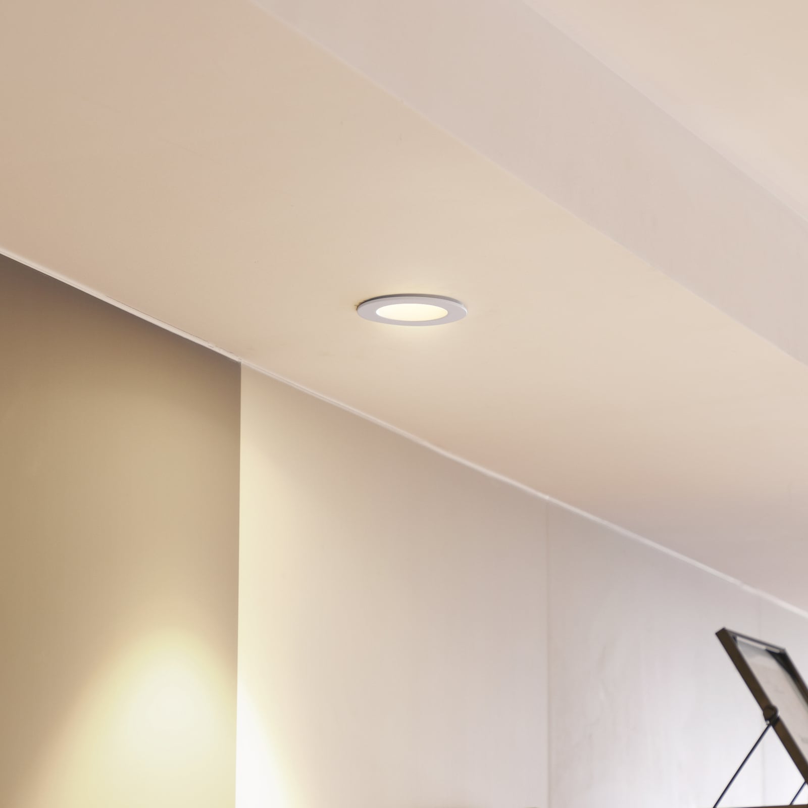 LED innbyggingsspot Aryx dimbar hvit Ø8,2 cm 2700K IP65 bakside