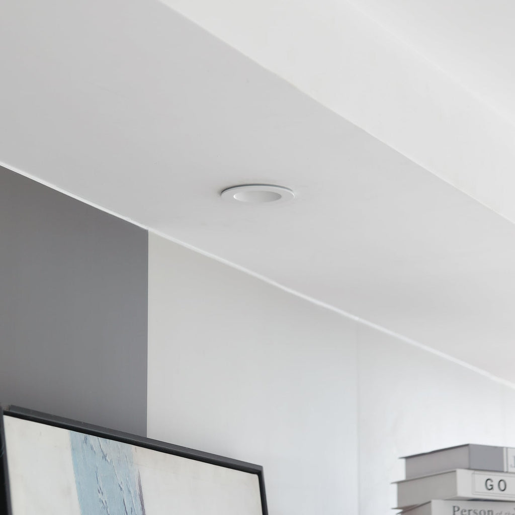 LED innbyggingsspot Aryx dimbar hvit IP65 6W 3000K Ø8,2 cm detalj
