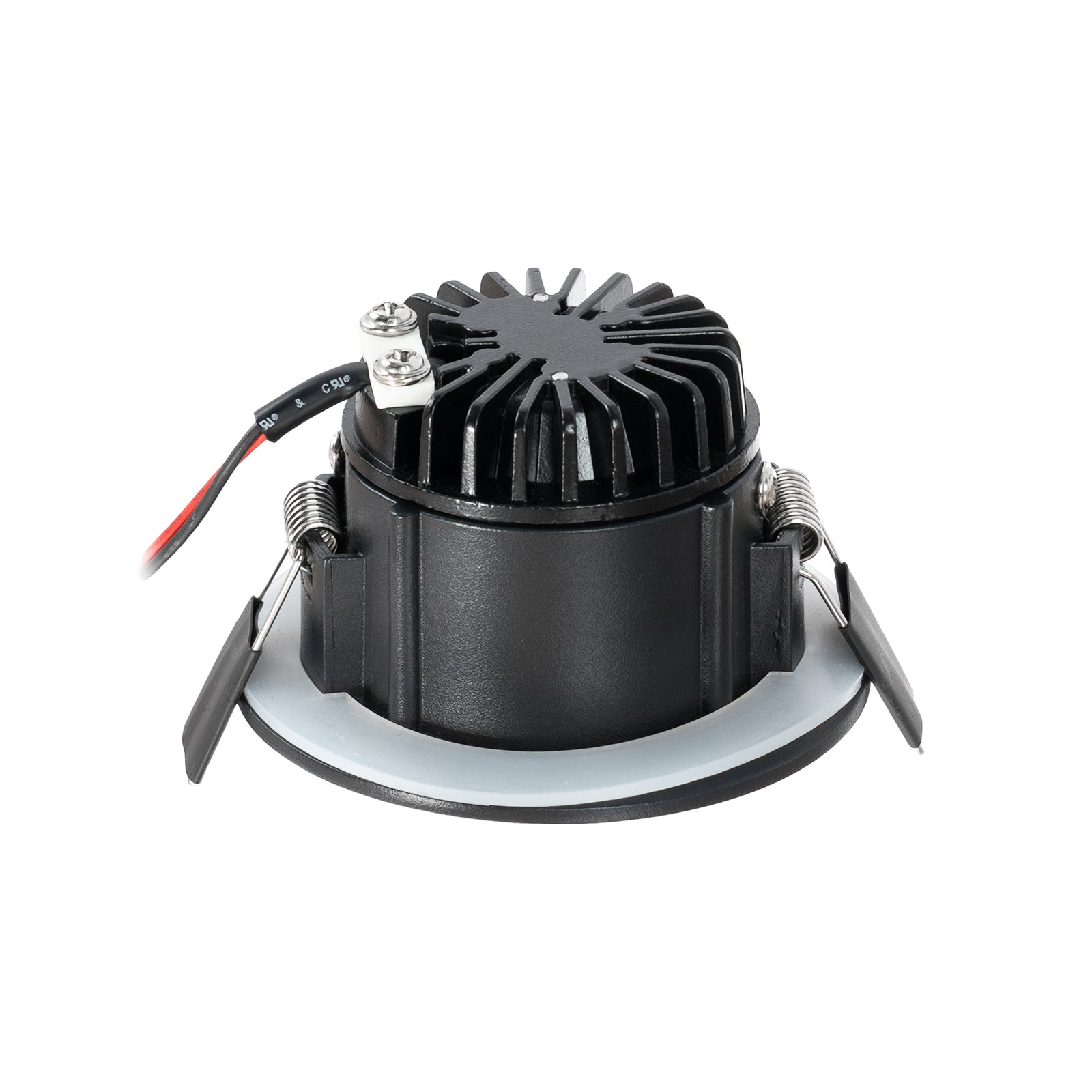 LED innbyggingsspot Aryx dimbar svart IP65 Ø8,2 cm installasjon