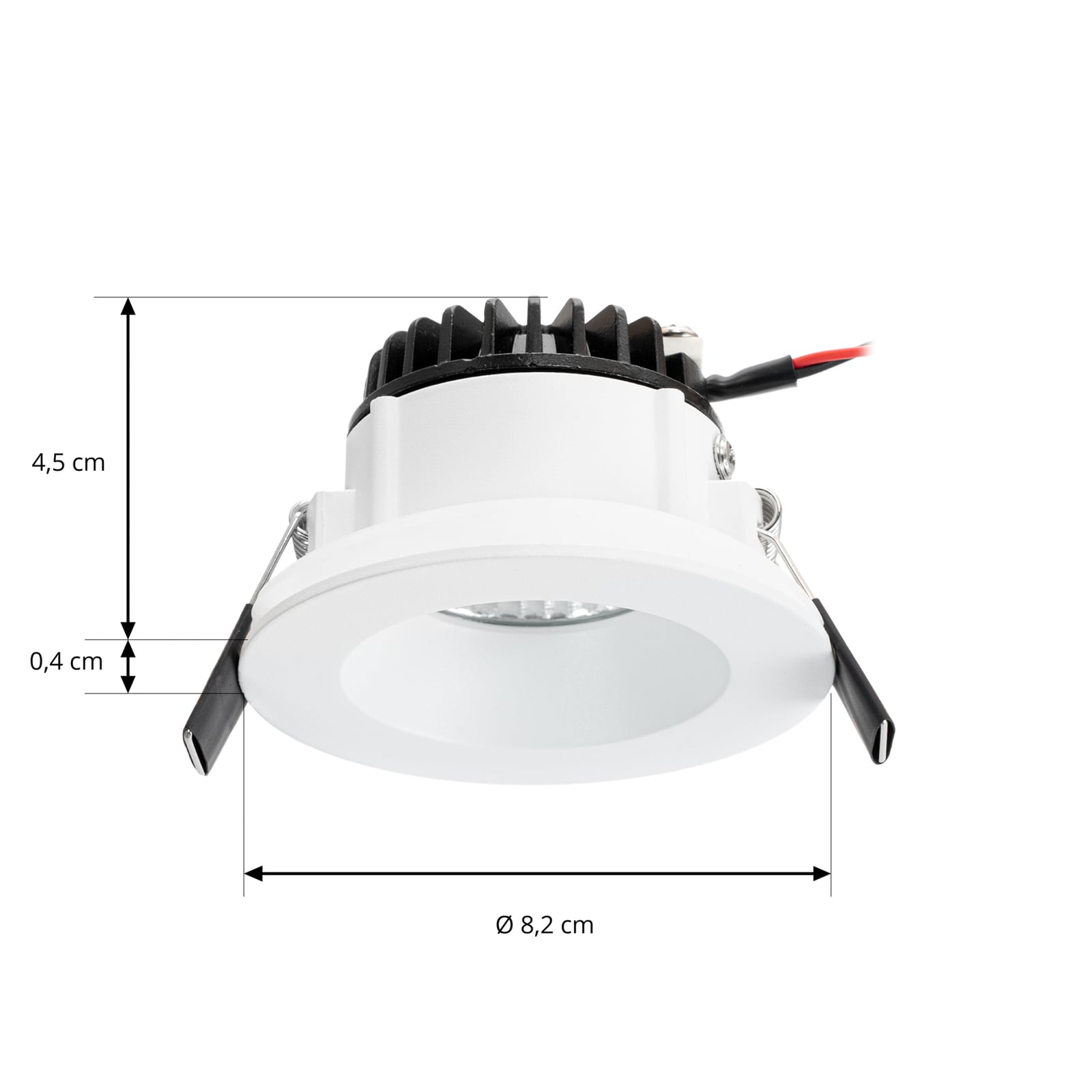 LED innbyggingsspot Aryx hvit 6W 4000K dimbar IP65 nærbilde