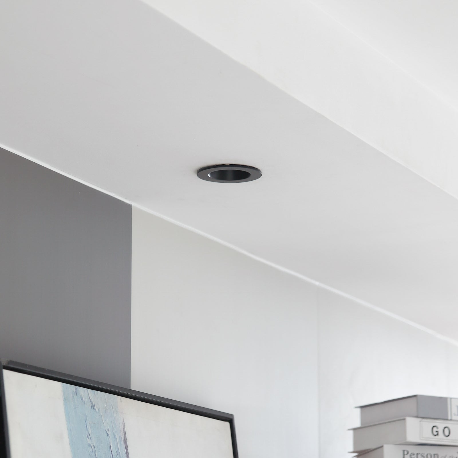 LED innbyggingsspot Aryx matt svart dimbar detalj