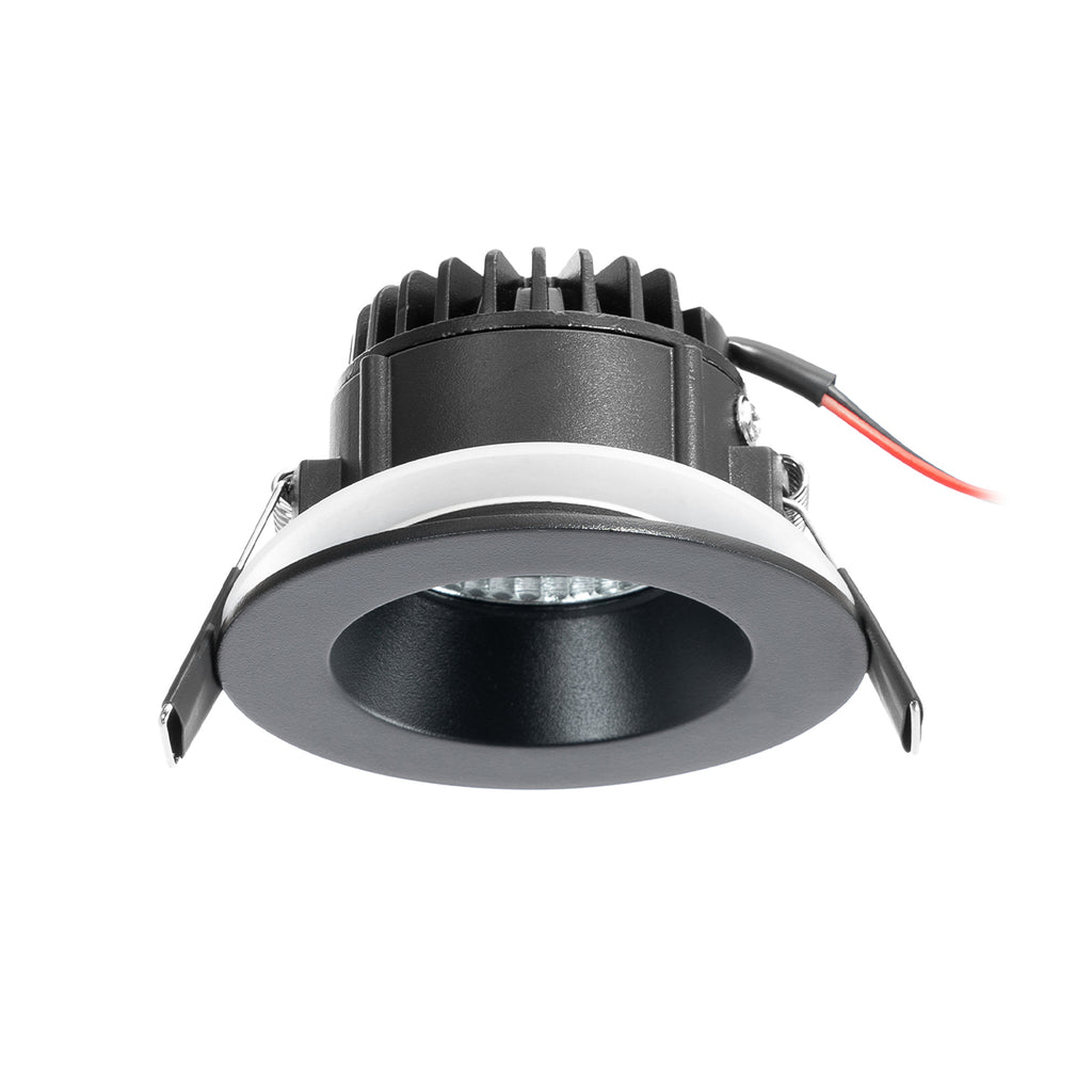 LED innbyggingsspot Aryx matt svart dimbar side