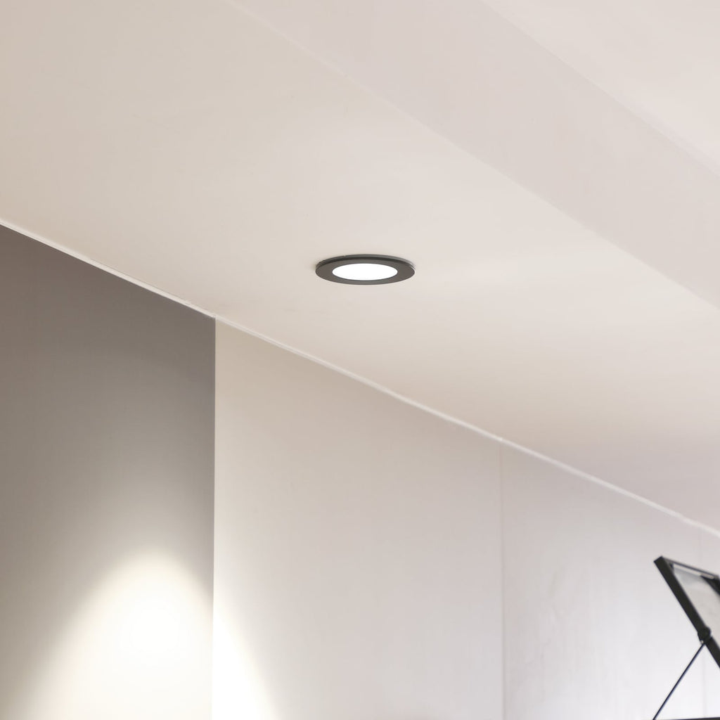 LED innbyggingsspot Aryx svart dimbar bakside