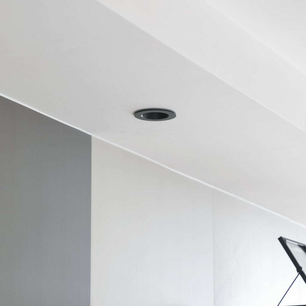 LED innbyggingsspot Aryx svart dimbar detalj