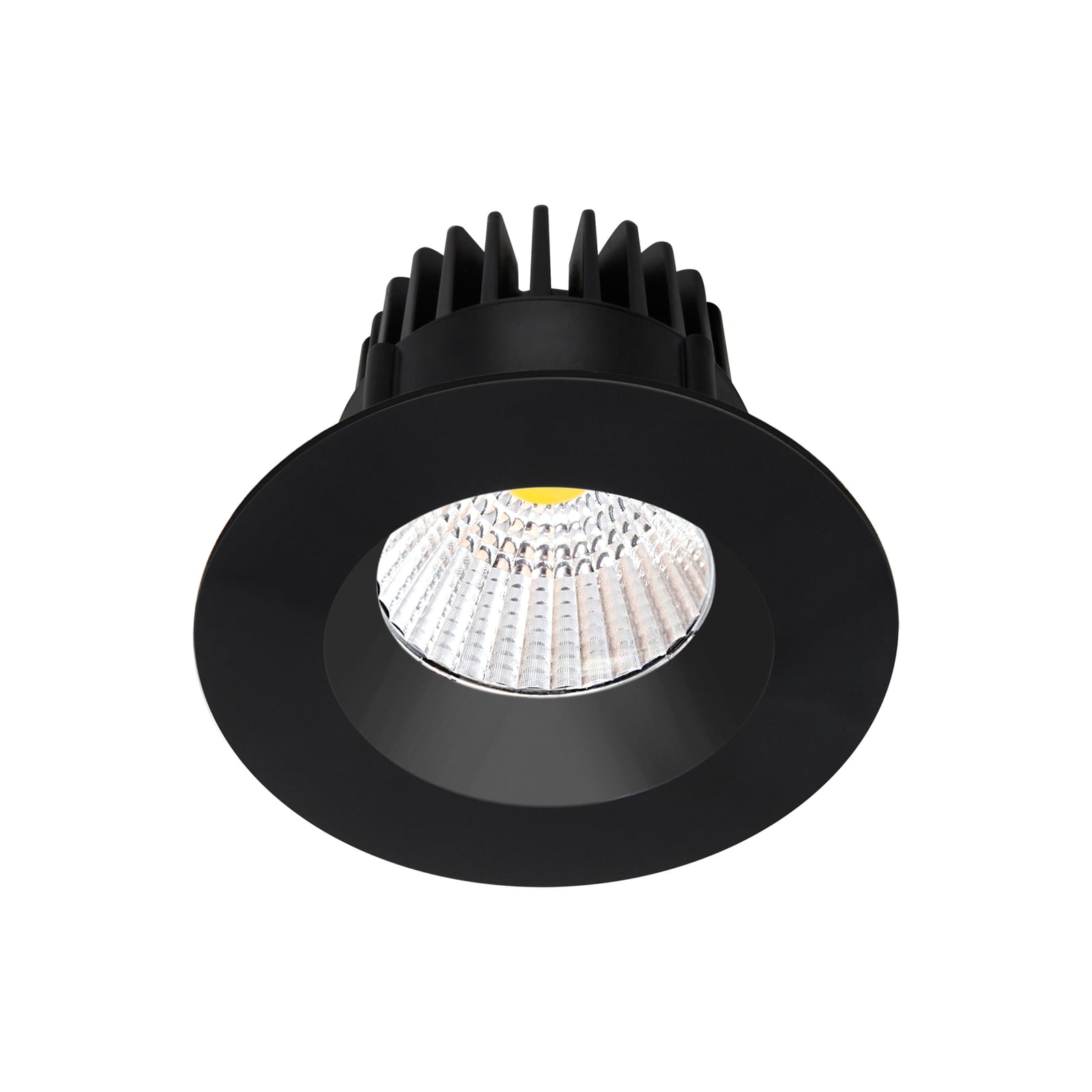 LED innbyggingsspot Aryx svart dimbar front