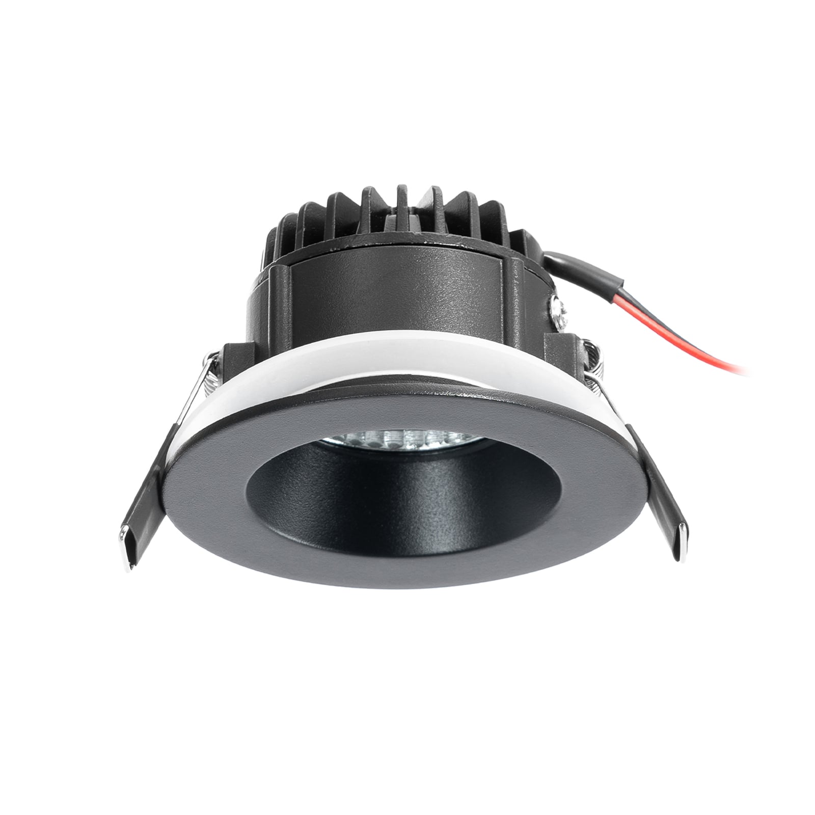LED innbyggingsspot Aryx svart dimbar side