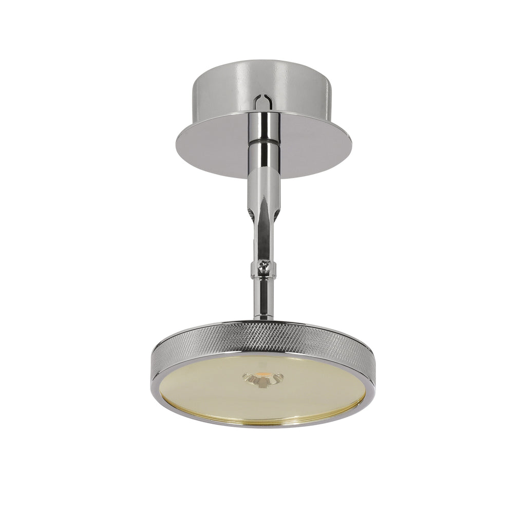Montert LED innbyggingsspot Asteria Spot Ø12 cm polert stål i tak