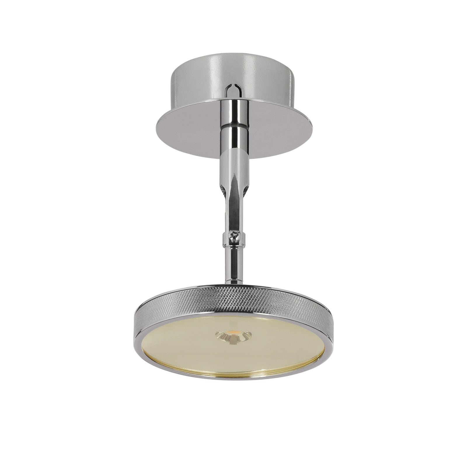 Montert LED innbyggingsspot Asteria Spot Ø12 cm polert stål i tak
